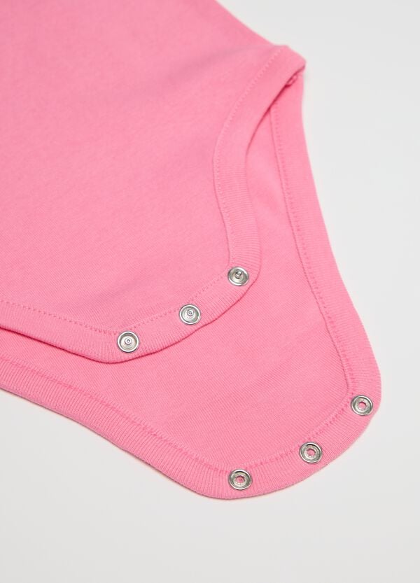Ovs Tripack Body Bianco E Rosa In Cotone Bio