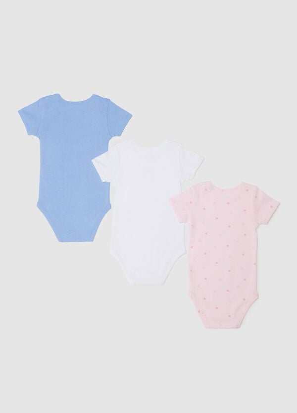 Ovs Tripack Body In Cotone Bio Con Stampa