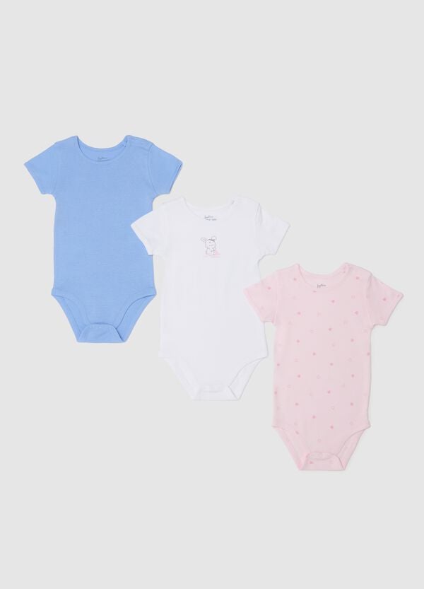 Ovs Tripack body in cotone bio con stampa
