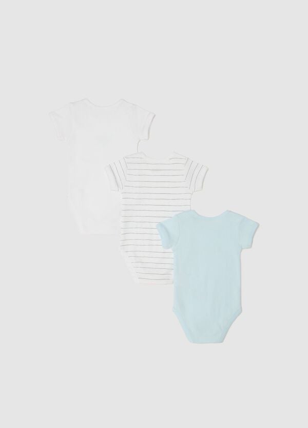 Ovs Tripack Body In Cotone Bio Con Stampa