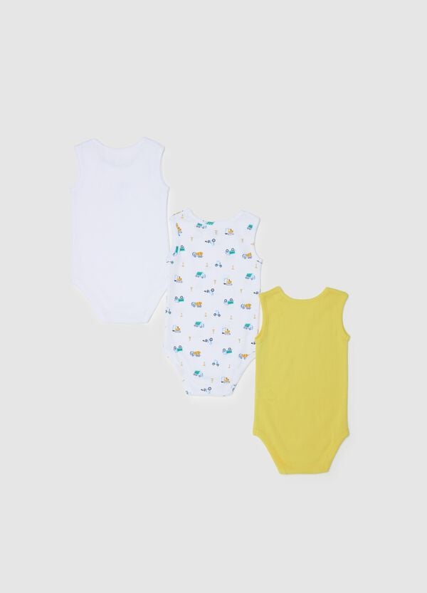 Ovs Tripack Body In Cotone Bio Con Stampa