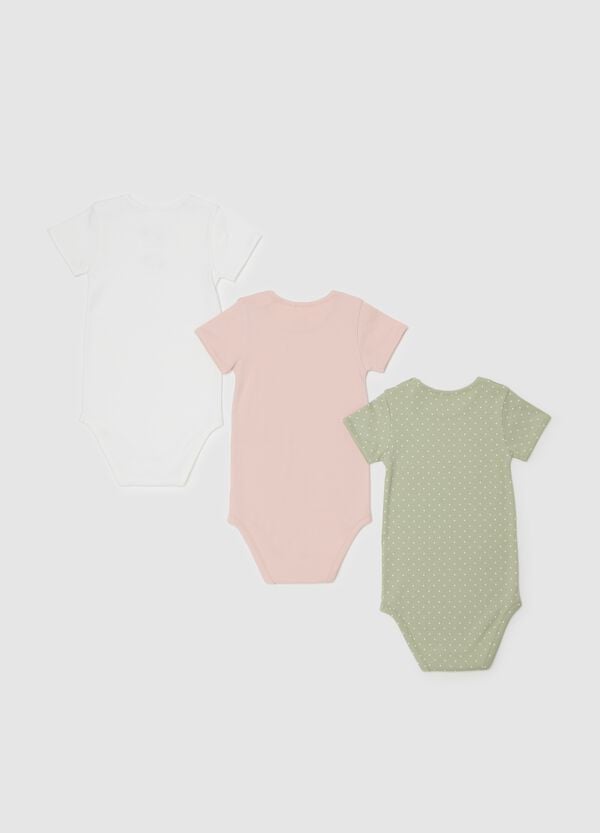 Ovs Tripack Body In Cotone Bio Fantasia Pois