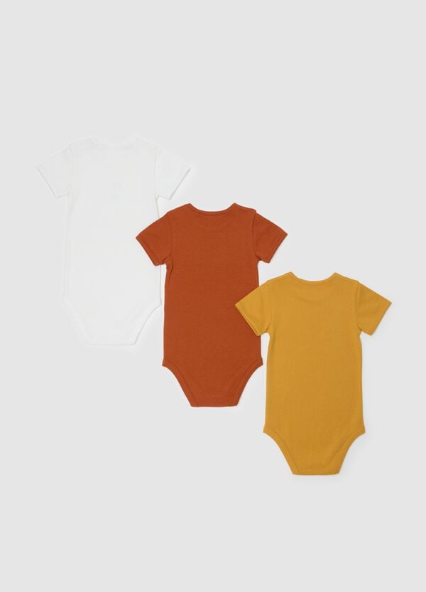 Ovs Tripack Body In Cotone Bio Stampa Animaletti