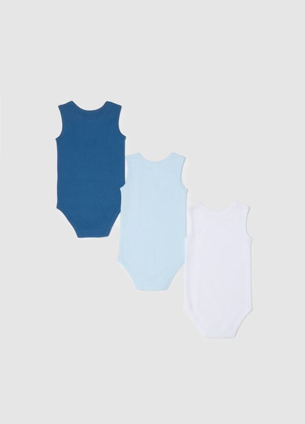 Ovs Tripack Body Smanicati In Cotone Bio