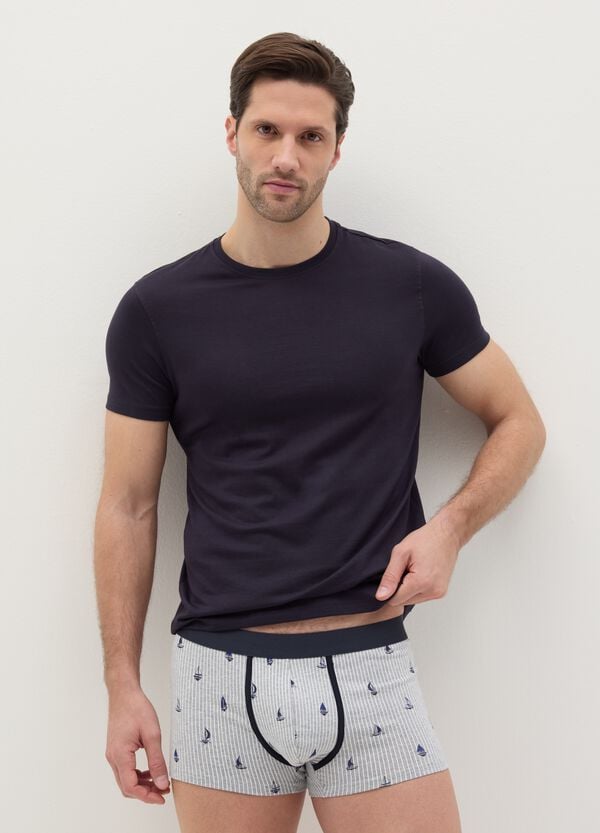 Ovs Tripack boxer in cotone stretch con stampa