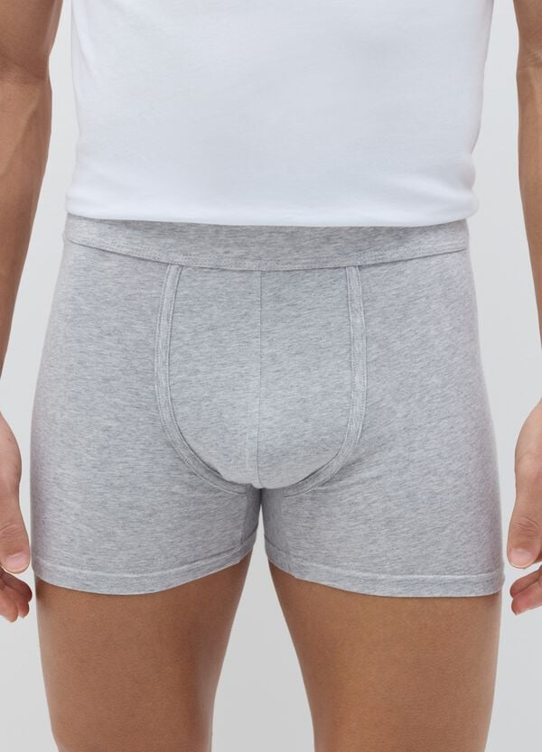 Ovs Tripack Boxer Midi In Cotone Stretch