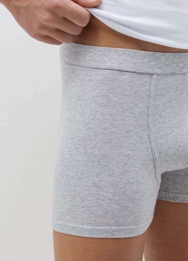 Ovs Tripack Boxer Midi In Cotone Stretch