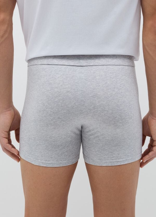 Ovs Tripack Boxer Midi In Cotone Stretch