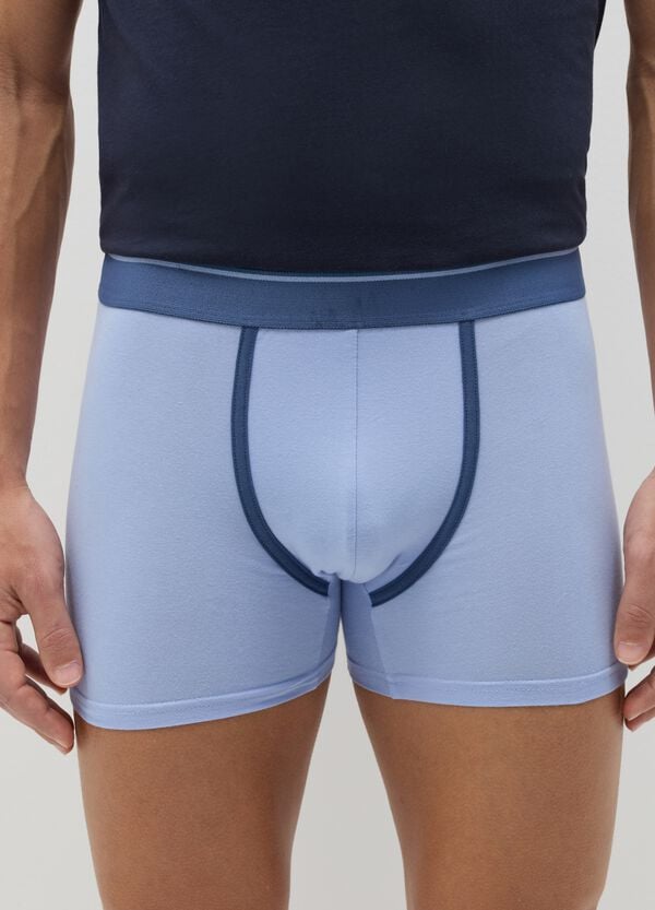 Ovs Tripack Boxer Midi In Cotone Stretch
