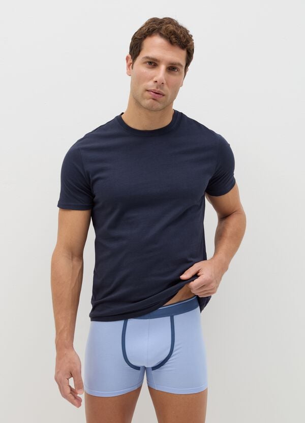 Ovs Tripack boxer midi in cotone stretch