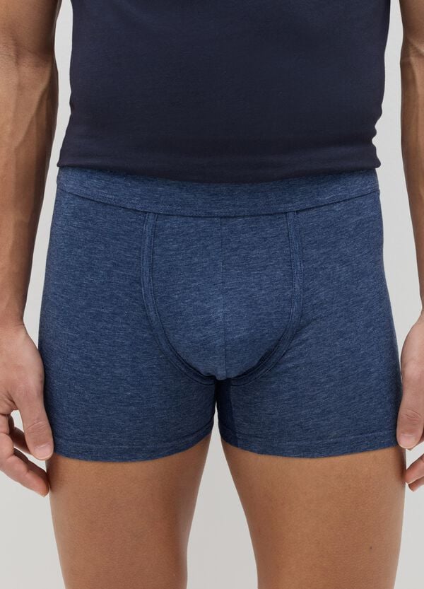 Ovs Tripack Boxer Midi In Cotone Stretch