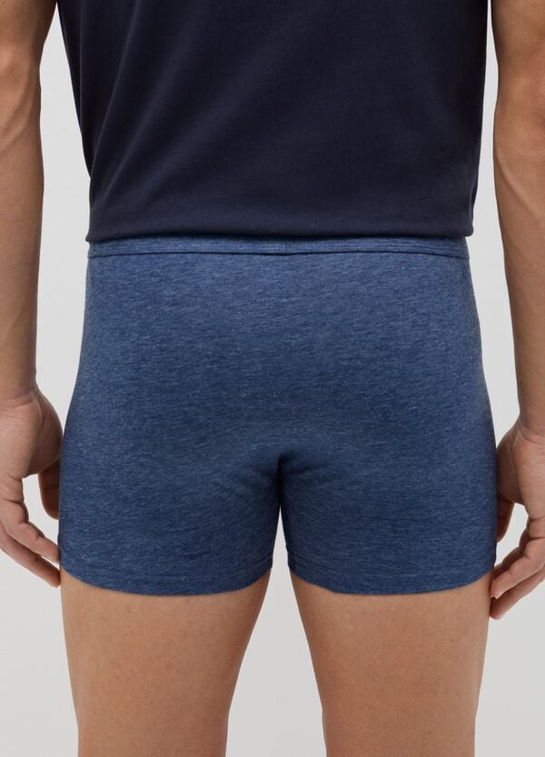 Ovs Tripack Boxer Midi In Cotone Stretch