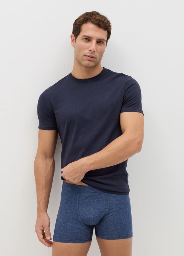 Ovs Tripack boxer midi in cotone stretch