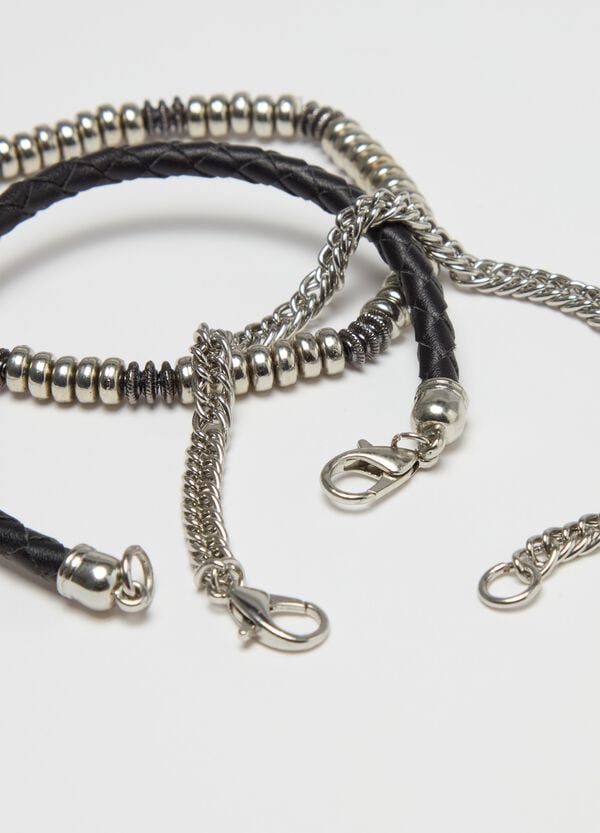 Ovs Tripack Bracciali In Finitura Argento