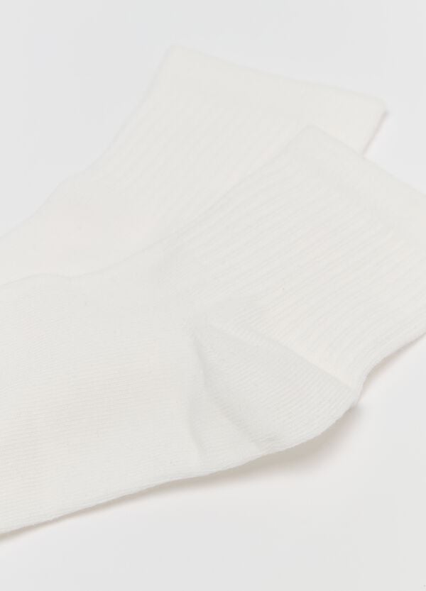 Ovs Tripack Calze Corte Bianche A Costine