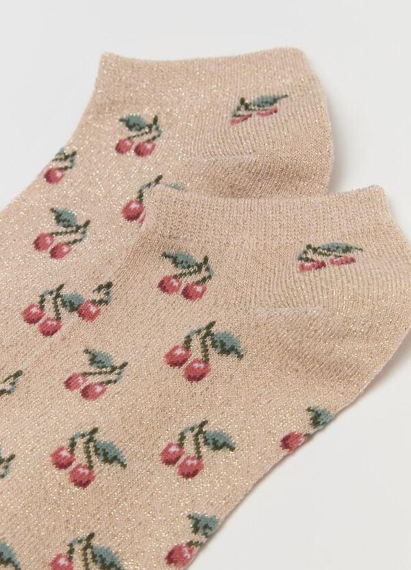 Ovs Tripack Calze Corte Con Ciliegie