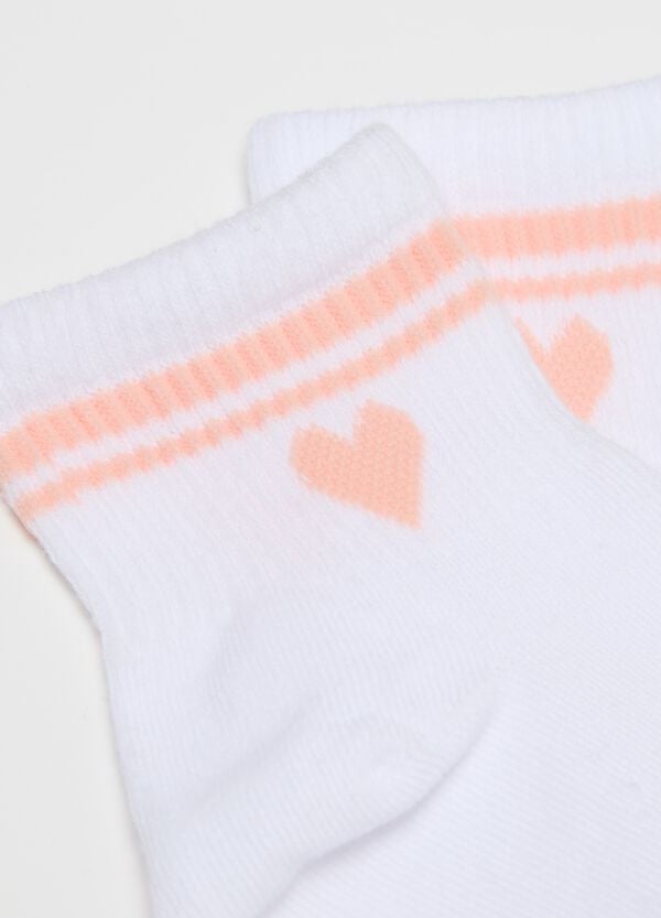 Ovs Tripack Calze Corte Con Disegno Cuore