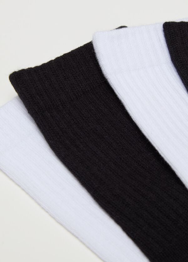 Ovs Tripack Calze Corte Con Gambale A Costine