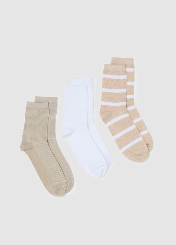 Ovs Tripack calze corte stretch