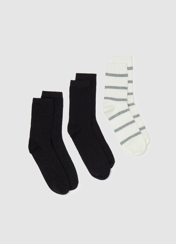 Ovs Tripack calze corte stretch