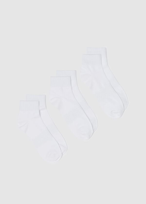 Ovs Tripack calze corte tinta unita