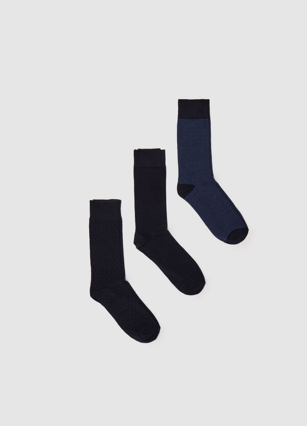 Ovs Tripack calze fantasia micro pois e righe