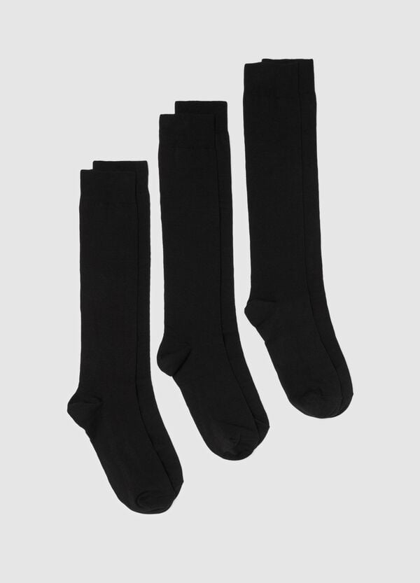 Ovs Tripack calze lunghe in cotone bio