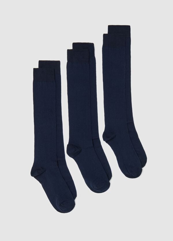 Ovs Tripack calze lunghe in cotone bio