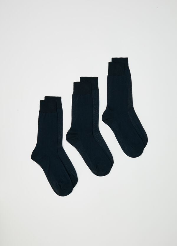Ovs Tripack calze midi in filo di scozia