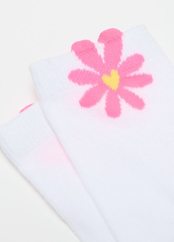 Ovs Tripack Calze Midi Stretch Righe E Fiori