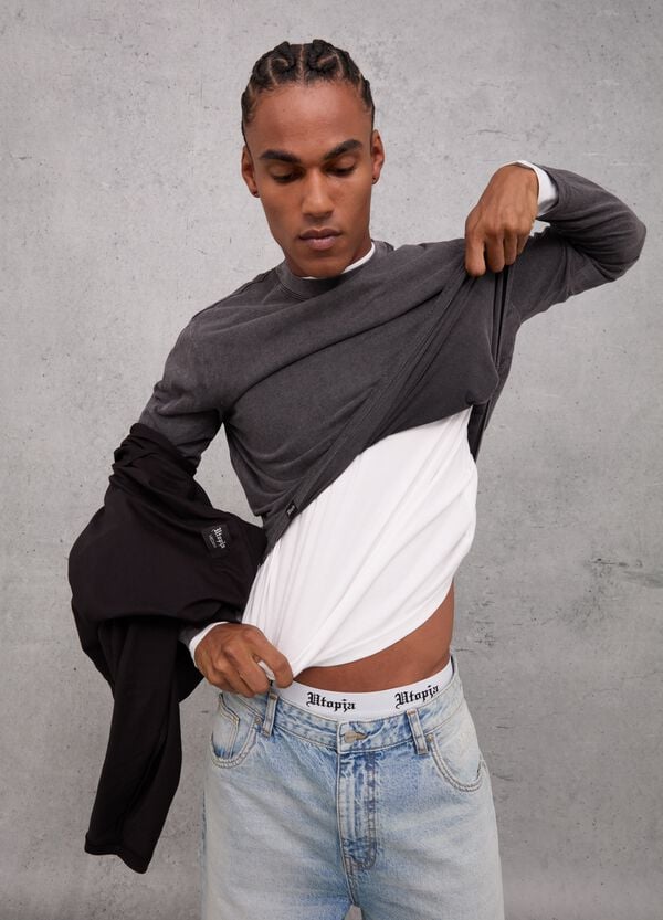 Ovs Tripack Everyday Longsleeve Regular Fit