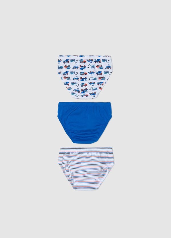 Ovs Tripack Slip Con Stampa Macchine Da Lavoro