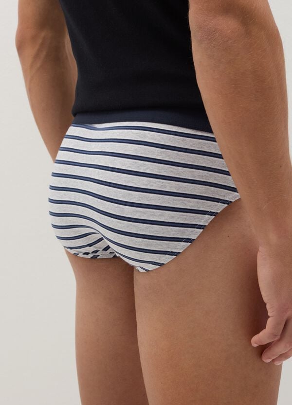 Ovs Tripack Slip In Cotone Bio Con Stampa