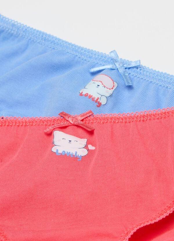 Ovs Tripack Slip In Cotone Con Fiocchetto E Stampa