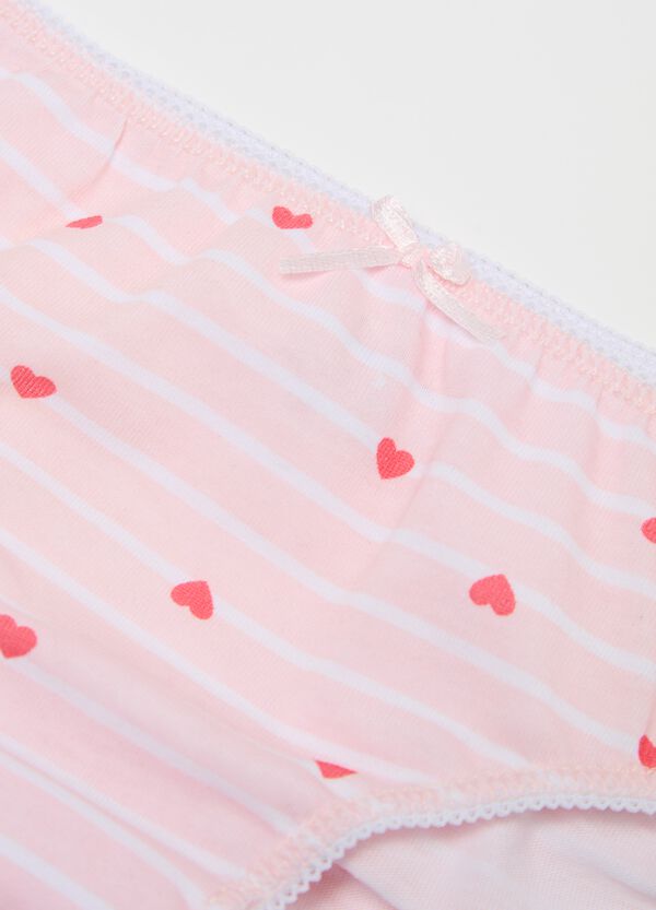 Ovs Tripack Slip In Cotone Con Fiocchetto E Stampa