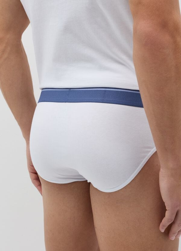 Ovs Tripack Slip In Cotone Stretch Con Piping