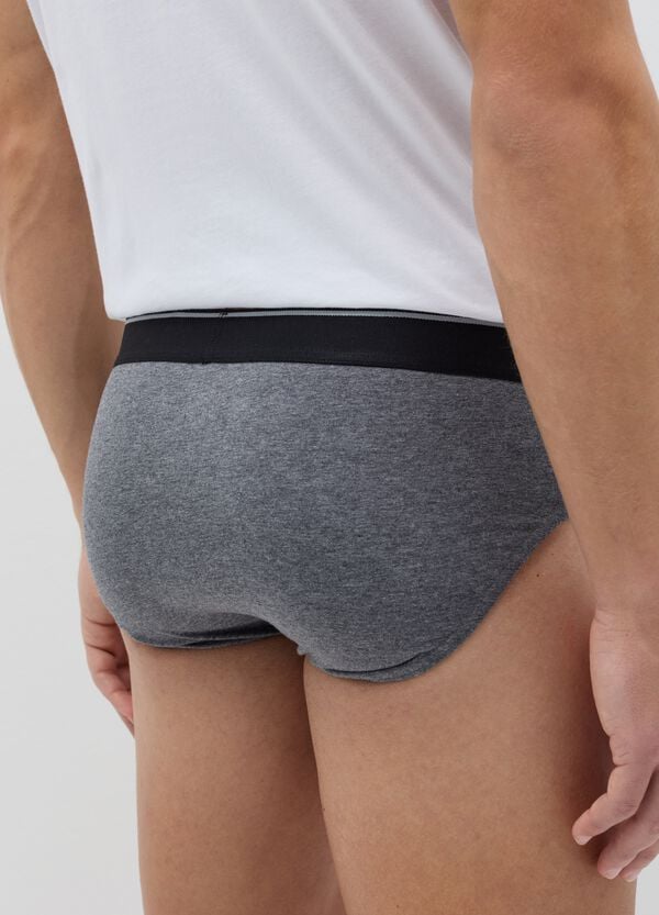 Ovs Tripack Slip In Cotone Stretch Con Piping