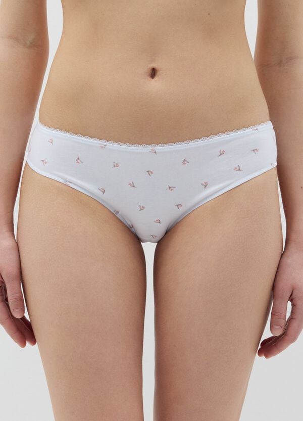 Ovs Tripack Slip In Cotone Stretch Con Stampa