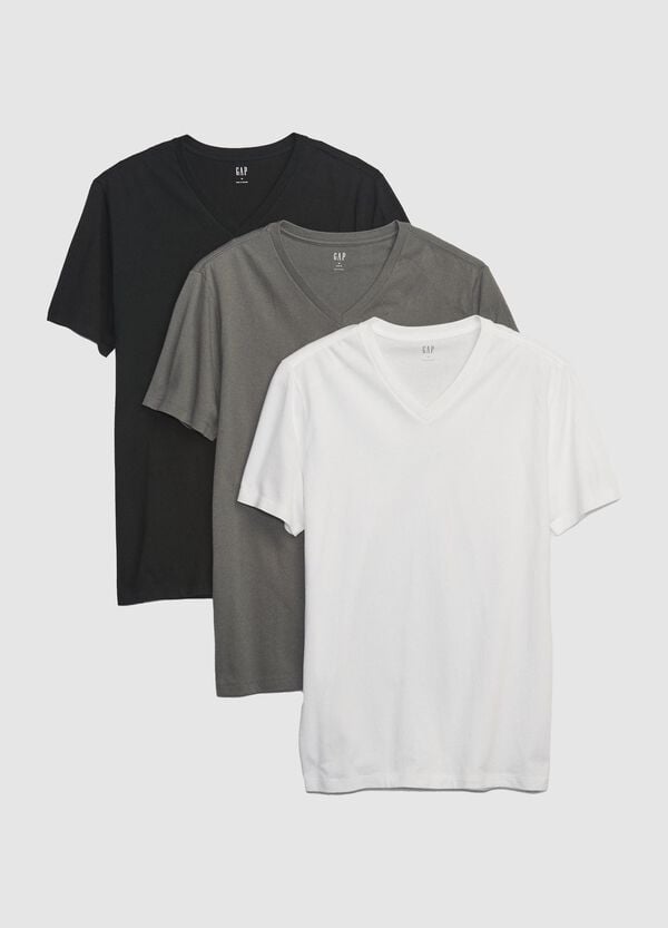 Ovs Tripack t-shirt con scollo a V