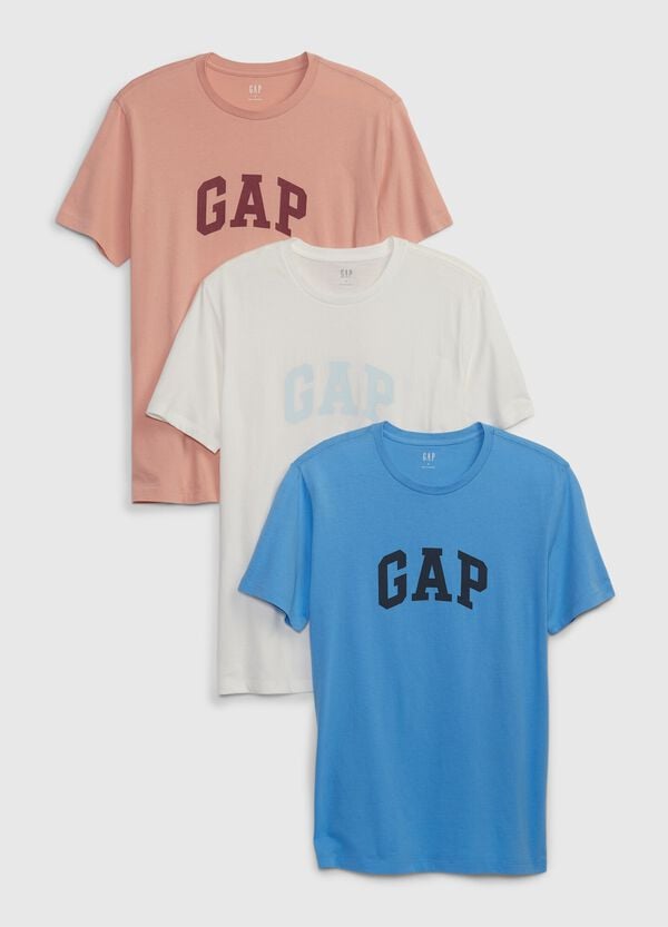 Ovs Tripack t-shirt in cotone con stampa logo