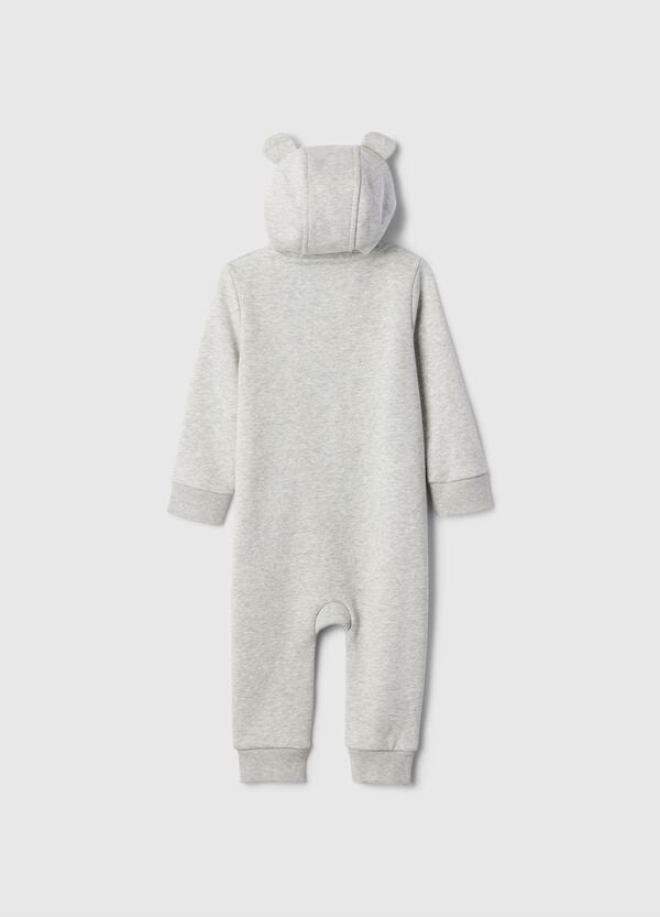 Ovs Tutina Full-zip Con Cappuccio E Ricamo Logo