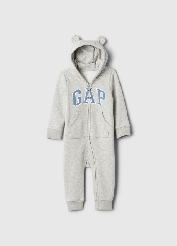 Ovs Tutina full-zip con cappuccio e ricamo logo
