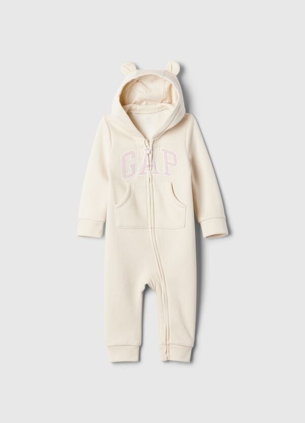 Ovs Tutina full-zip con cappuccio e ricamo logo
