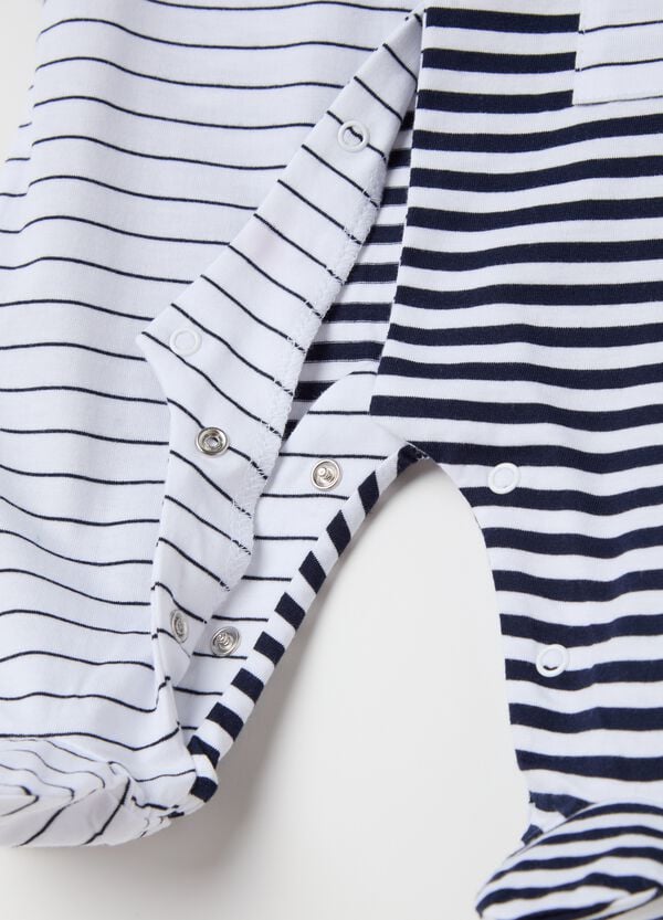 Ovs Tutina In Cotone A Righe Con Piedini