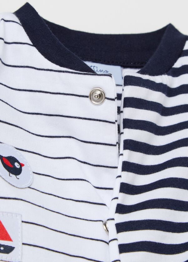 Ovs Tutina In Cotone A Righe Con Piedini