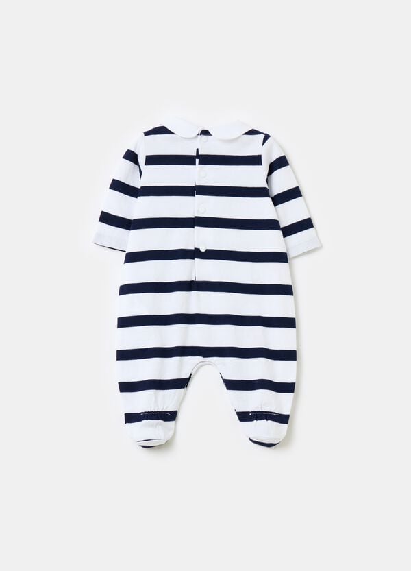 Ovs Tutina In Cotone Bio A Righe Con Piedini