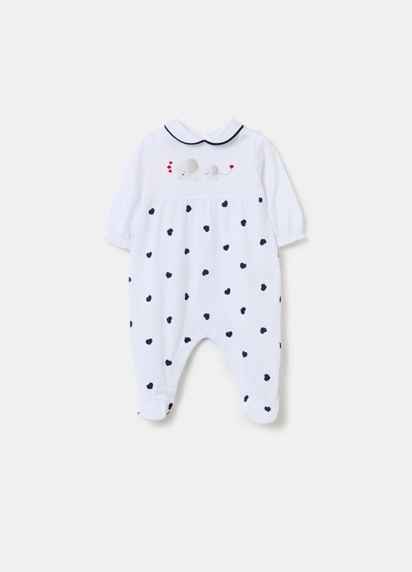 Ovs Tutina in cotone bio con piedini e stampa