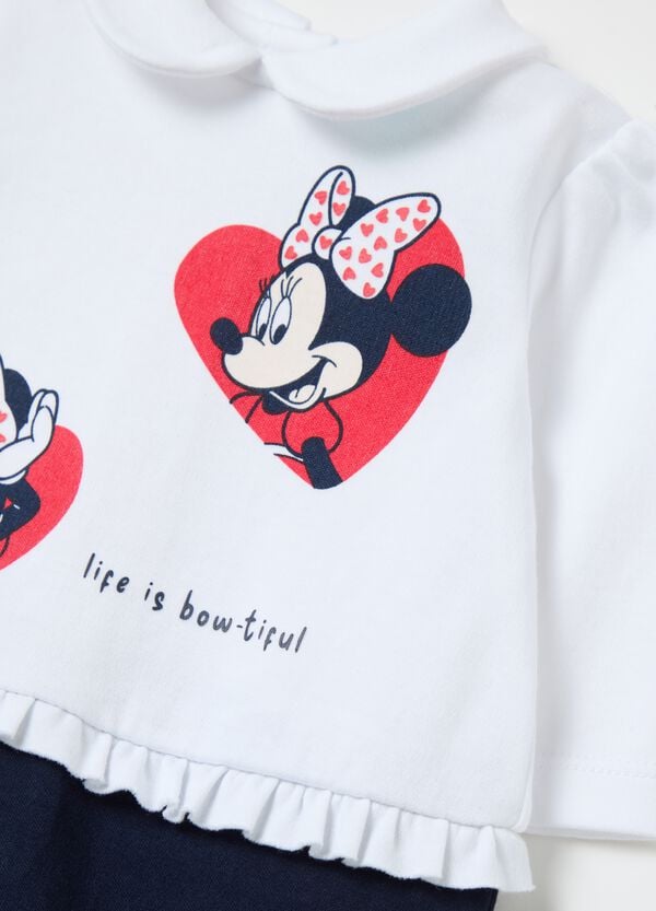 Ovs Tutina In Cotone Con Piedini Stampa Minnie