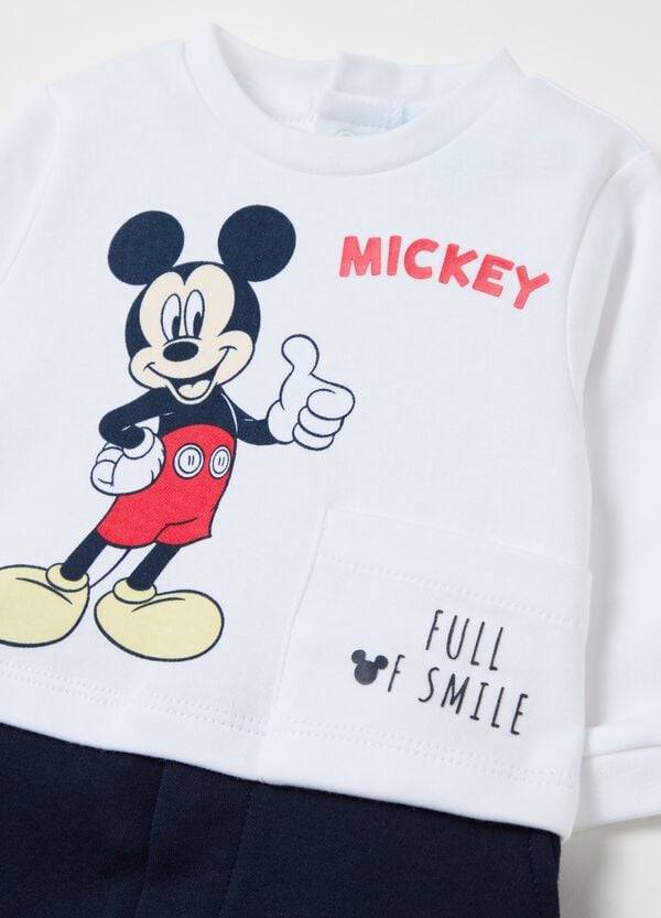 Ovs Tutina In Cotone Con Piedini Stampa Topolino