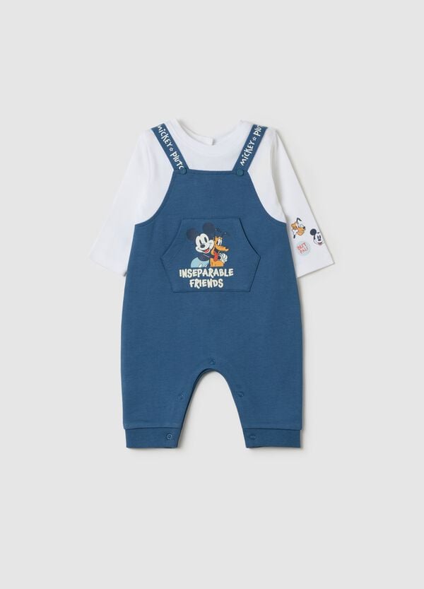 Ovs Tutina in cotone con stampa Topolino e Pluto
